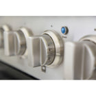 Kucht - 30 po Série KNG Cuisinière Pro Style au gaz propane - Acier inoxydable/Blanc-Les brûleurs étanches facilitent le nettoyage de la cuisinière