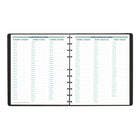 Blueline - 2026 Agenda mensuel MiracleBind 16 mois avec pages de notes rechargeables - 11 po x 9-1/16 po - Noir - Bilingue-Onglets laminés autocollants et pochette de rangement