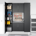 Prepac - Armoire de rangement étroite HangUps de 18 po - noir-Livré prêt à assembler et comprend un livret d'instructions pour un assemblage facile