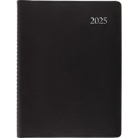 Staples - Agenda hebdomadaire/mensuel 2025 - 11 po H x 8 po l - Noir - Bilingue-14 mois : decembre 2024 à janvier 2026