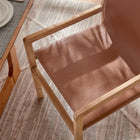 Modway - Sonora Cuir Chaise à manger - Chestnut Tan-Barre-brancard