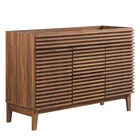 Modway - Render 48" Meuble de toilette de salle de bain compatible double lavabo (non inclus) - Noyer-7