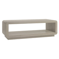 Hudson&Canal - Table basse rectangulaire Lonni de 119 cm de large, blanc aulne-Une version moderne d'un look rétro pour votre salon, votre bureau et plus encore