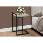 Monarch Specialties - 3632 Table D'Appoint - 25 po H/Faux Bois Taupe/Metal Noir-3