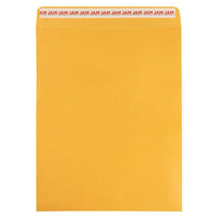 Jam Paper - Enveloppes commerciales Open End avec fermeture adhésive, 11 1/2 po H x 14 1/2 po l, Kraft Manille brun, Paquet de 100-Couleur : Kraft Manille marron