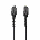 UAG - Câble Charge/Sync Robuste Kevlar USB-C Lightning 5p, Noir-Prend en charge une vitesse de charge de 30 watts et un transfert de données à 480 Mbps