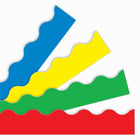 TREND enterprises - Terrific Trimmers - 2,25 po x 39 po - Couleurs vives - Paquet de 48-Bordures ondulées précoupées fonctionnent avec tout babillard et espace d'affichage. Fixez avec du ruban adhésif ou agrafes.