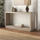 Hudson&Canal - Console rectangulaire Lonni 55 po - aulne blanc-Nettoyer avec un chiffon doux et sec, sans produits chimiques agressifs ni produits de nettoyage abrasifs