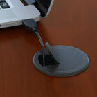 Bush – Coquille de bureau de 66 po de largeur Westfield et classeur sur roulettes à 2 tiroirs, cerisier Hansen et gris graphite-L’ensemble comprend : Coquille de bureau de 66 po et classeur sur roulettes à 2 tiroirs