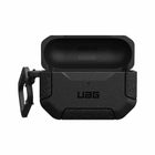 UAG - Étui Robuste Scout pour AirPods Pro 2nd Generation, Noir-TPU texturé à forte adhérence