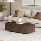 Hudson&Canal - Table basse rectangulaire Paxton 48" de largeur, - Brun aulne-Nettoyer avec un chiffon doux et sec, sans produits chimiques agressifs ni produits de nettoyage abrasifs