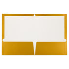 JAM PaperMD – Chemise lustrée à 2 pochettes, 9 1/4 x 11 1/2 (po), doré, 100/boîte-2 pochettes