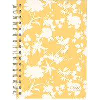 Mead - Agenda hebdomadaire/mensuel jaune minimaliste 2026 - 8-1/2 po H x 5 1/2 po l - jaune - bilingue-15 mois : octobre 2025 à décembre 2026 + 3 pages mensuelles de janvier, février et mars 2027