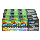 Crayola - Plateau à craie lavable pour trottoir, 16/boîte, paquet de 12-ANTI-ROULEMENT : La forme anti-roulement garde les bâtons à portée de main sans qu'ils ne roulent et produit des lignes fines ou des traits larges qui s'effacent simplement à l'eau