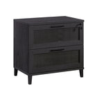 Sauder - La Collection Tiffin Line Classeur latéral - Finition Raven Oak-Tiroirs avec coulisses à extension complète pour dossiers suspendus de format lettre ou légal
