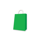 Sacs-cadeaux Médium Kraft Vert Kiwi, Vert Kiwi, Paquet de 12 (00580) - Millbrook Studios-10.13 po x 4.75 po x 7.88 po