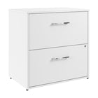 Bush Business Furniture - Hustle Classeur latéral à 2 tiroirs, blanc (HUF130WH)-Le classeur latéral à 2 tiroirs offre une solution de rangement idéale pour les petites et moyennes entreprises et les professionnels travaillant à domicile