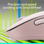 Logitech Signature M650 Souris Sans Fil - Rose-Prise Optimale Pour Votre Main: Cette souris confortable est conçue pour les mains de petites et moyennes tailles, pour une prise optimale