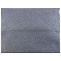  JAM Paper Enveloppes d'invitation métalliques A2 - 4,375 x 5,75 po - Stardream Anthracite Noir - paquet de 25-Couleur: Stardream Anthracite