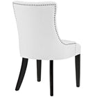 Modway - Regent Vinyle Fauteuil d’appoint de salle à manger Ensemble de 2 - Blanc-Jambes élégantes et effilées