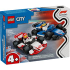 LEGO - Projet City Alicia - 92 pièces-Ensemble de véhicules LEGO F1 Williams Racing & Haas F1 Race Cars pour les 4 ans et plus