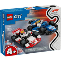 LEGO - Projet City Alicia - 92 pièces-Ensemble de véhicules LEGO F1 Williams Racing & Haas F1 Race Cars pour les 4 ans et plus