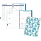 Mead - Agenda hebdomadaire/mensuel arche sarcelle 2025 - 8-1/2 po H x 5 1/2 po l - Sarcelle - Bilingue-Format des pages : 8 1/2 po H x 5 1/2 po l