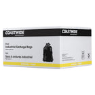 Staples − Sacs à ordures solides noirs de 30 po x 38 po − paquet de 200-La couleur noire permet de dissimuler les déchets inesthétiques et de conserver une apparence propre