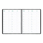 Blueline - 2027 agenda hebdomadaire/mensuel Timanager 13 mois 7 jours Blueline – 11 po x 8 1/2 po – noir-Inclus: une section dédiée aux notes et une section pour les contacts
