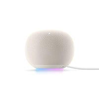 Google - Haut-parleur Home - Porcelaine-Accédez à Gemini Live sur votre haut-parleur Google Home et obtenez l'aide d'un expert, discutez librement, interrompez et posez des questions complémentaires