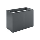 Modway - Bryn Support mural de 36" Vanité de salle de bain (lavabo non inclus) - Gris-Vanité de salle de bain moderne