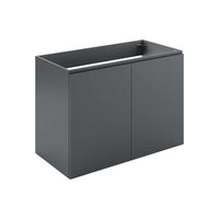 Modway - Bryn Support mural de 36" Vanité de salle de bain (lavabo non inclus) - Gris-Vanité de salle de bain moderne