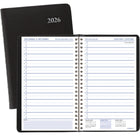 Staples - Agenda quotidien 2026 - 8 po H x 4 7/8 po l - noir - bilingue-Format des pages : 8 po H x 4 7/8 po l