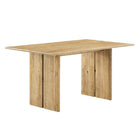 Modway - Amistad 60 po Bois Table à manger, Chêne-Table à manger de ferme moderne