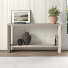 Hudson&Canal - Console Osman 55" de largeur par - Blanc aulne-Caractéristiques assemblage facile