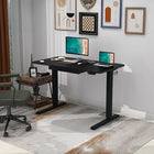 LjubLjana - Bureau Assis-Debout À Hauteur Réglable Électrique de 47 po - Noire-L'unité de tableau monobloc permet une installation facile et sans danger. L'utilisateur a la possibilité d'installer le tiroir pour le stockage