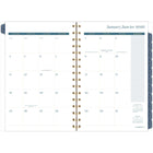 Cambridge - Agenda hebdomadaire/mensuel jardin de minuit 2026 - 8 1/2 po H x 5 1/2 po l - multicoloure - bilingue-Couverture en poly transparent et durable résistant à l'eau