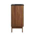 Modway - Soma 18" Vanette de salle de bain - Noir noyer-Finition du grain du bois