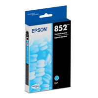 Epson - Cartouche d'encre DURABrite Ultra T852 - capacité standard - Cyan-Le système d’impression Epson est particulièrement conçu pour être utilisé avec les encres d’origine Epson. L’utilisation d’encres non authentiques peut entraîner des dommages qui ne sont pas couverts par la garantie limitée de l’imprimante