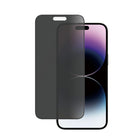 PanzerGlass - Protecteur d'écran de confidentialité iPhone 14 Pro Max - Noir-Un protecteur d'écran compatible avec les étuis en verre trempé plat
