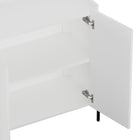 Manhattan Comfort - Ensemble de 2 buffets et meubles d’appoint modernes Abbey - Blanc-Conception de plateau supérieur ajoutant fonctionnalité et sophistication à ce produit