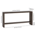 Hudson&Canal - Console Osman de 162 cm de largeur par - Brun aulne-9