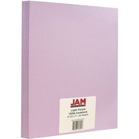 Papier cartonné mat JAM Paper, 21,6 x 27,9 cm, 209 g/m², violet clair, paquet de 25 (296331629)-=VLOOKUP(A301,'[1] Feuille1'!$A:$B,2,FALSE)