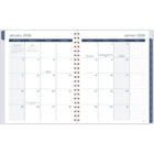 Mead - Agenda hebdomadaire/mensuel horizon serein 2026 - 11 po H x 8 1/2 po l - violet - bilingue-Couverture rigide durable