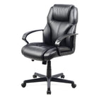 Chaise de bureau de direction en similicuir de CorLiving - Noir-D’épais coussins sculptés offrent confort et soutien pendant des heures