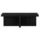 Hudson&Canal - Table basse rectangulaire Boden de 112 cm de largeur, , grain noir-La table est fabriquée à partir de matériaux MDF et PVC de haute qualité et durables
