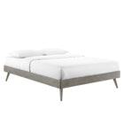 Modway - Margo Bois Cadre complet de plate-forme, Gris-Construction en bois, MDF et placage