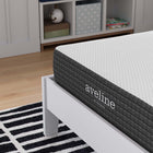 Modway - Aveline 8 po Matelas simple-Housse amovible à fermeture éclair en tricot extensible