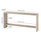 Hudson&Canal - Console Osman 64" L - Blanc aulne-9