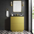 Modway - Quantum 30" Vanette de salle de bain - Or noir-MDF Construction